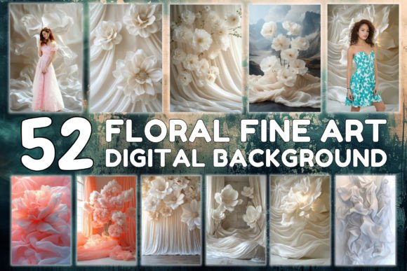 Download Floral Fine Art Digital Backgrounds - Premium Resources