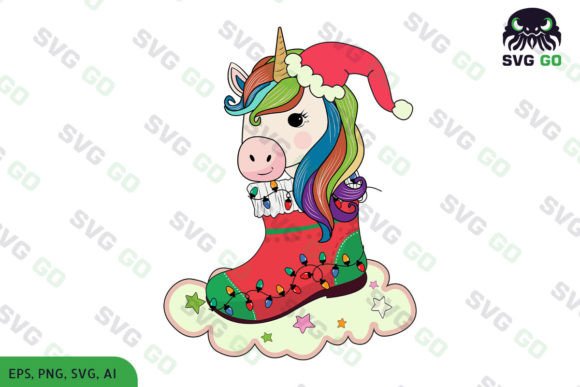 Download Funny Unicorn Christmas Sublimation SVG - Unicorn Collection