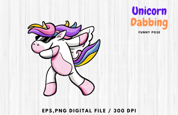 Download Cute Funny Unicorn Dabbing Princess Pose - Unicorn Collection