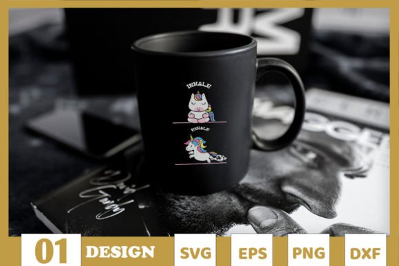 Download Inhale Exhale Funny Unicorn - Unicorn Collection