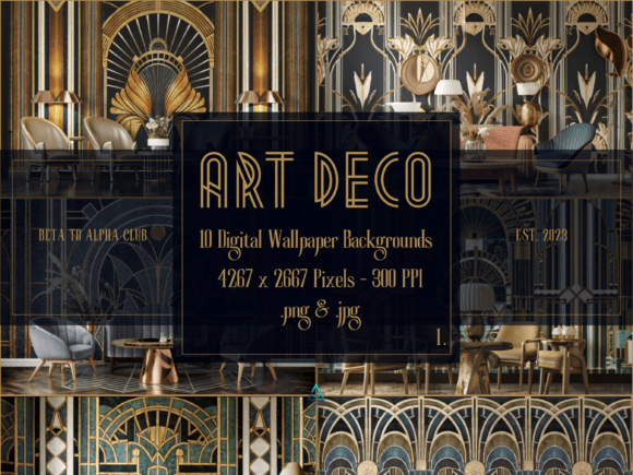 Download Art Deco Digital Backgrounds Wallpapers - Digital backgrounds Collection