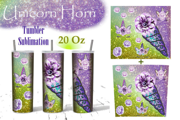 Download Tumbler Sublimation 20 Oz Unicorn Horn - Unicorn Collection