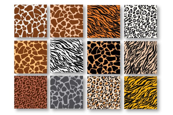 Download Animal Skin Texture Digital Paper Set - Animal skin texture Collection