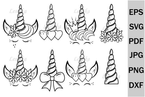 Download Unicorn Head Bundle, Unicorn Horn Svg - Unicorn Collection