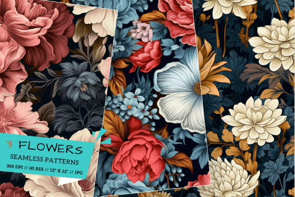 Download Classic Floral Patterns, Retro Patterns - Premium Resources